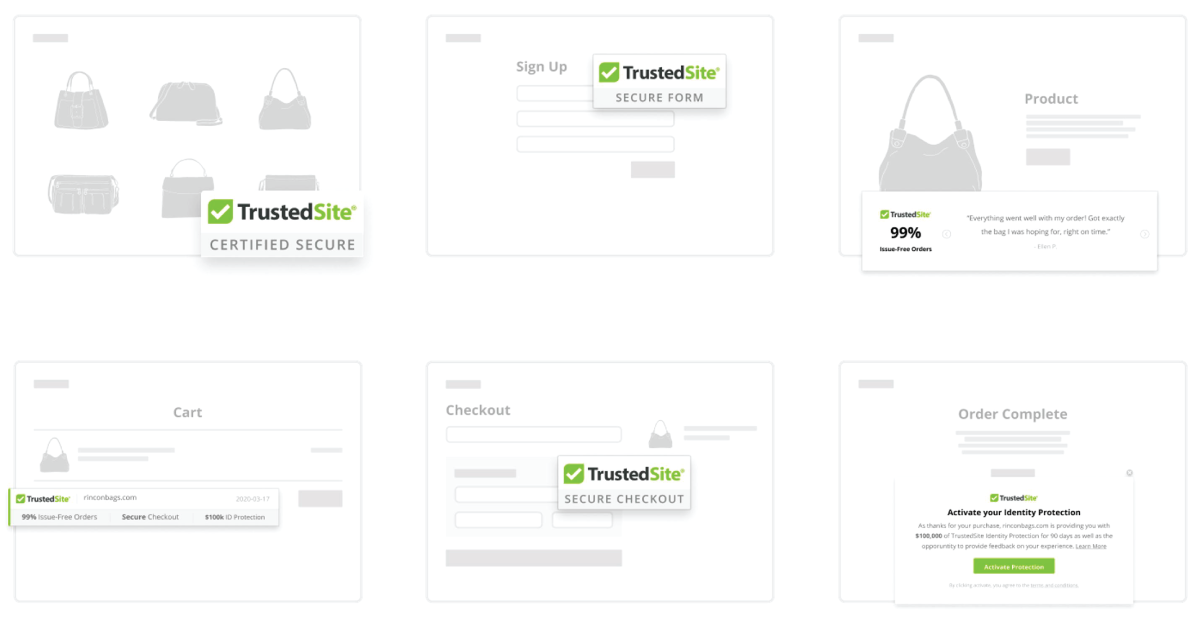 Site Seals Optimized For Each Step in the Funnel
